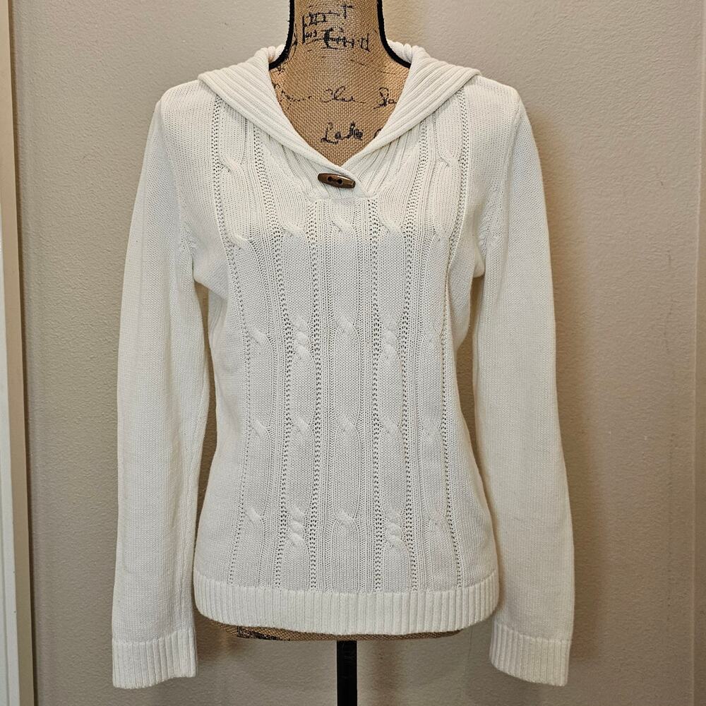 Christopher Banks Women's Pullover Toggle Sweater Size Small